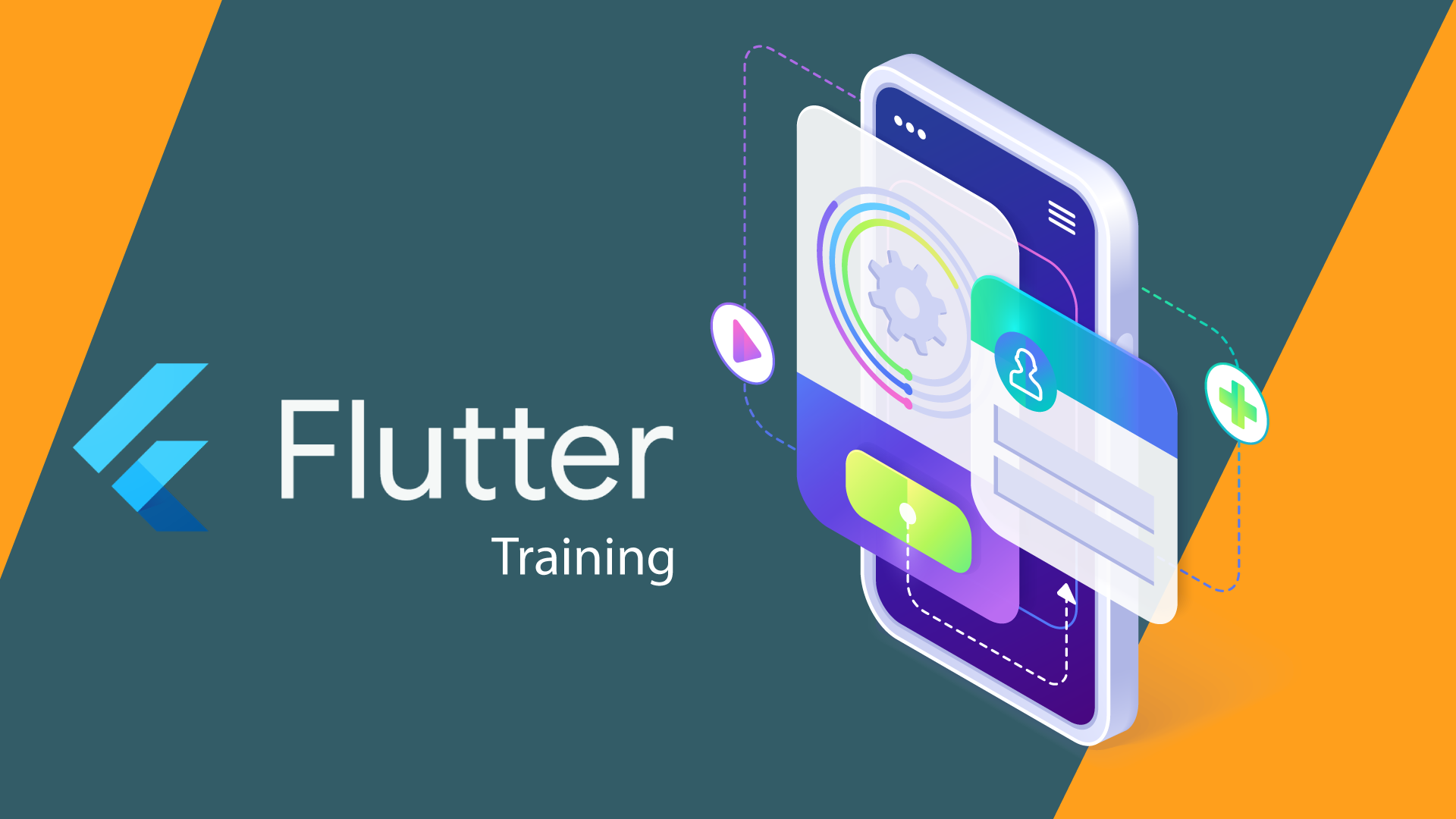 Flutter AI Application Illustration