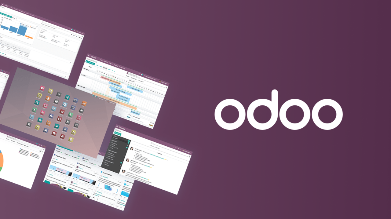 Odoo + AI ERP Application Illustration